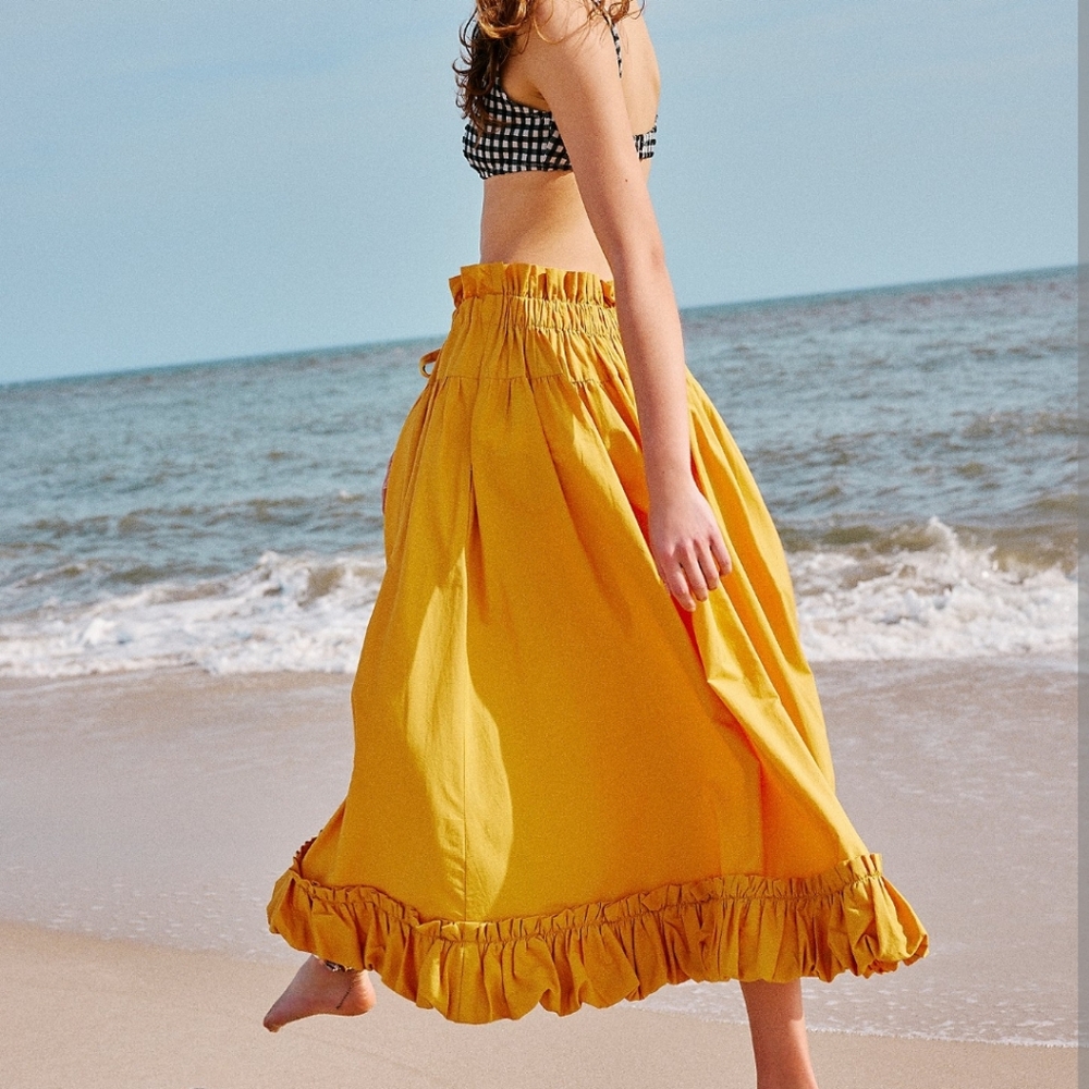 Free People Favorite Part Midi Skirt  Size M/L